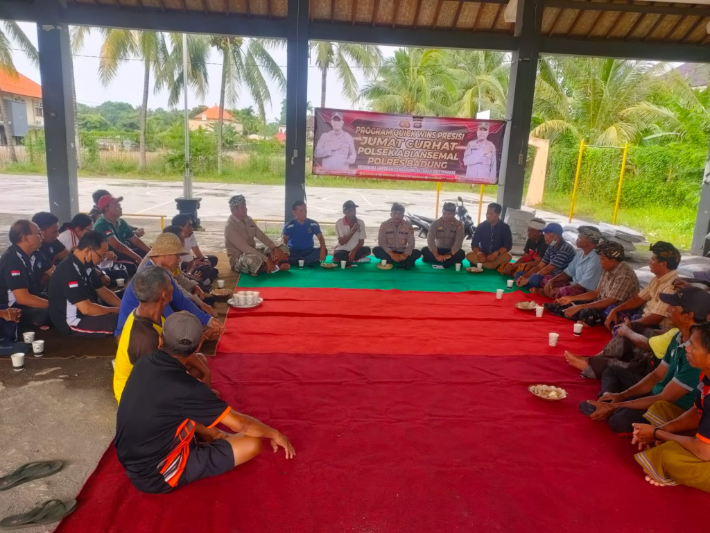 PROGRAM QUICKWINS PRESISI JUMAT CURHAT POLSEK ABIANSEMAL POLRES BADUNG